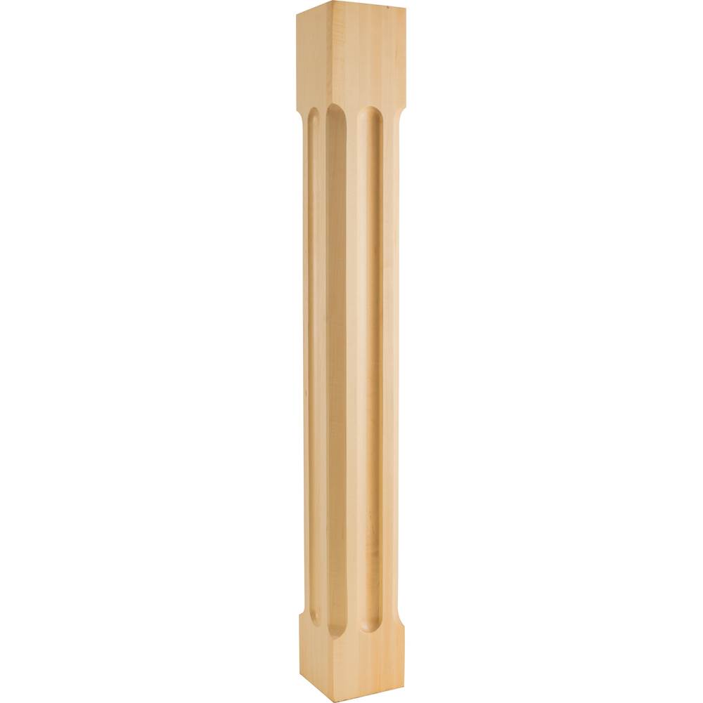 Hardware Resources - 5'' W x 5'' D x 42'' H Alder Scooped Post - Unfinished