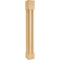 Hardware Resources - 5'' W x 5'' D x 42'' H Alder Scooped Post - Unfinished