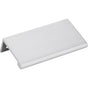 Hardware Resources - 3'' Overall Length Brushed Chrome Edgefield Cabinet Tab Pull - Brushed Chrome