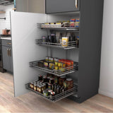 27'' Black Nickel STORAGE WITH STYLE  Metal Soft-close Pullout Basket