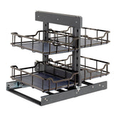 Hardware Resources - STORAGE WITH STYLE  Black Nickel 15'' Blind Corner Organizer - Black Nickel