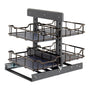 Hardware Resources - STORAGE WITH STYLE  Black Nickel 15'' Blind Corner Organizer - Black Nickel