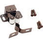 Hardware Resources - Double Roller Catch with Strike and Screws - Dark Brushed Antique Copper - Distressed Oil Rubbed Bronze