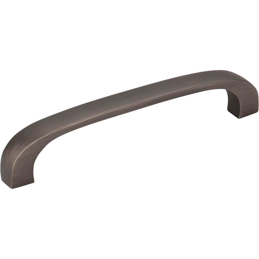 Hardware Resources - 96 mm Center-to-Center Brushed Pewter Square Slade Cabinet Pull - Brushed Pewter