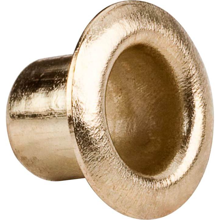 Hardware Resources - Polished Brass 5 mm Grommet for 5.5 mm Hole - Priced and Sold by the Thousand - Polished Brass