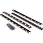 Hardware Resources - Black Nickel STORAGE WITH STYLE  Metal Pilaster Set for Pullout Baskets - Black Nickel