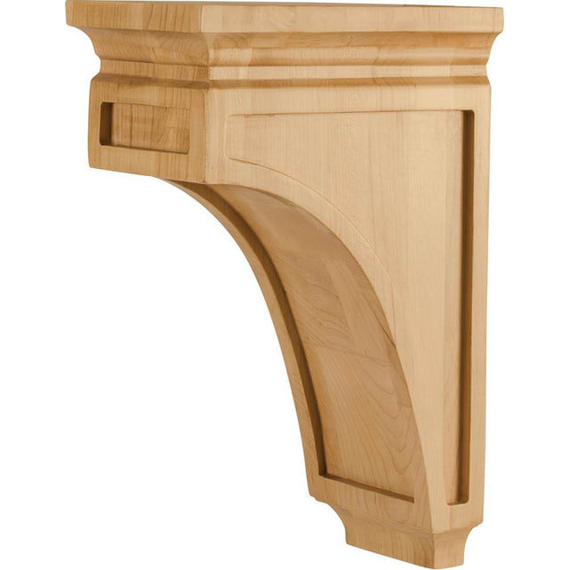 Hardware Resources - 5'' W x 8'' D x 12'' H Rubberwood Mission Corbel - Unfinished