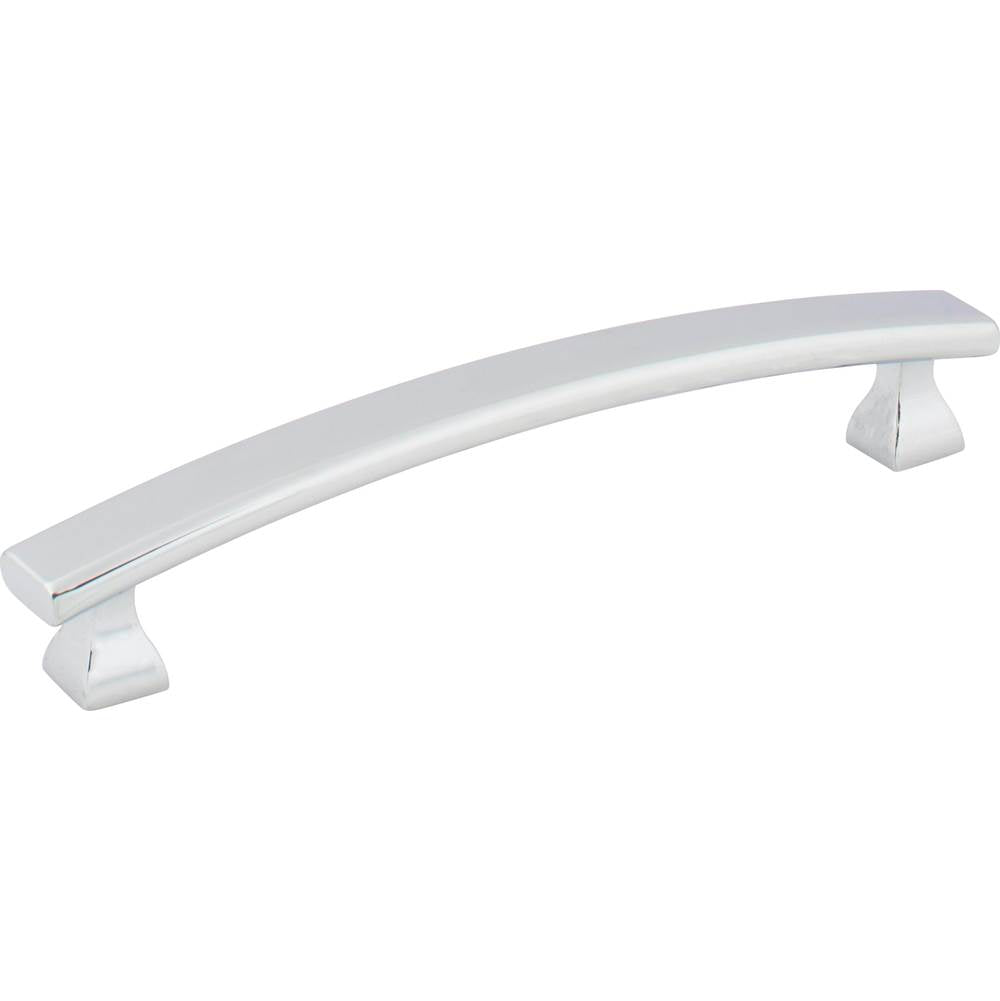 Hardware Resources - 128 mm Center-to-Center Polished Chrome Square Hadly Cabinet Pull - Polished Chrome