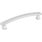 Hardware Resources - 128 mm Center-to-Center Polished Chrome Square Hadly Cabinet Pull - Polished Chrome