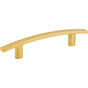 Hardware Resources - 96 mm Center-to-Center Brushed Gold Square Thatcher Cabinet Bar Pull - Brushed Gold