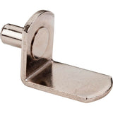 Hardware Resources - 5 mm Angled Shelf Support without Hole - Bright Nickel, Retail Pack - Bright Nickel