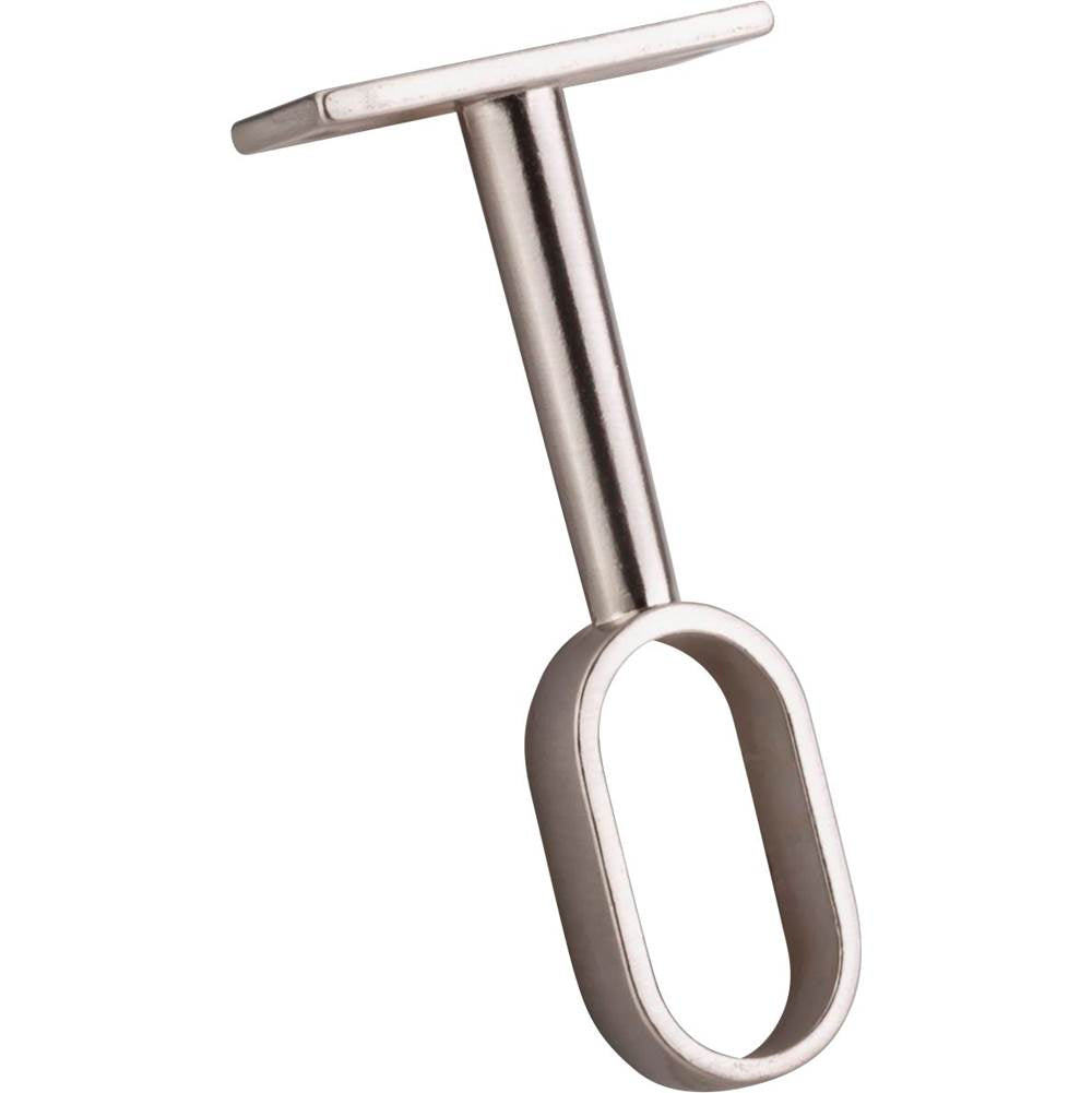 Hardware Resources - Satin Nickel Center Support Bracket for Oval Closet Rods - Satin Nickel