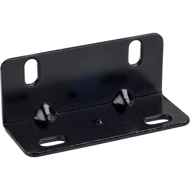 Hardware Resources - 2'' x 2'' x 5/8'' Zinc Universal Angle Bracket - Black