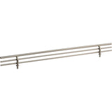 Hardware Resources - 17'' Wide Satin Nickel Wire Shoe Fence for Shelving - Satin Nickel