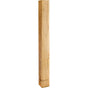 Hardware Resources - 3-1/2'' W x 3-1/2'' D x 35-1/2'' H Rubberwood Shaker Post - Unfinished