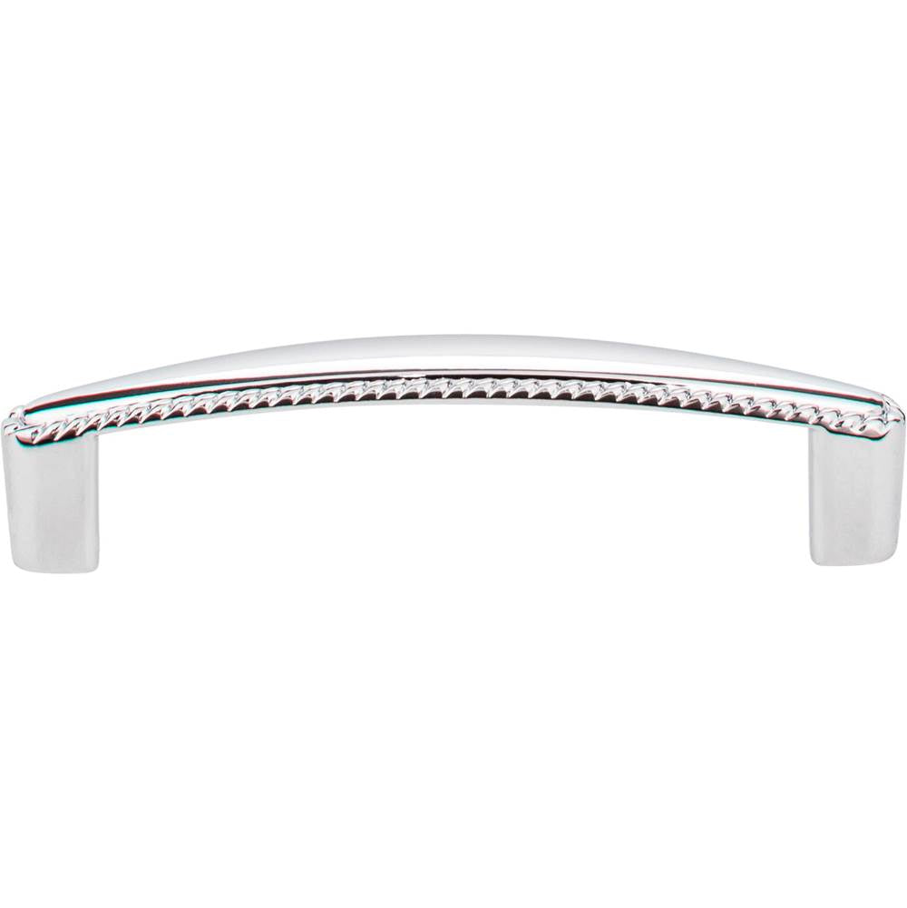 96 mm Center-to-Center Brushed Pewter Rope Detailed Lindos Cabinet Pull