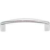 96 mm Center-to-Center Brushed Pewter Rope Detailed Lindos Cabinet Pull
