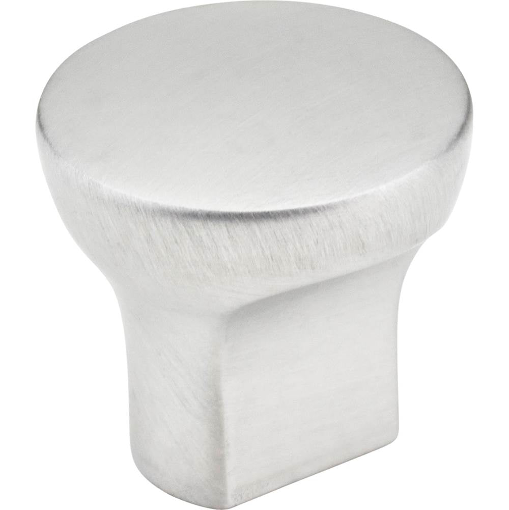 Hardware Resources - 1'' Diameter Brushed Chrome Round Brenton Cabinet Knob - Brushed Chrome