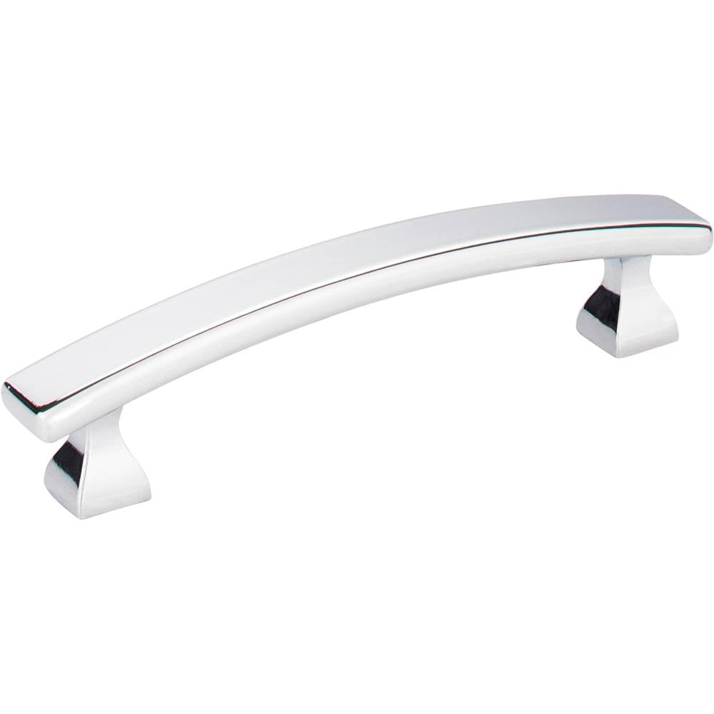 Hardware Resources - 96 mm Center-to-Center Polished Chrome Square Hadly Cabinet Pull - Polished Chrome