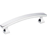 Hardware Resources - 96 mm Center-to-Center Polished Chrome Square Hadly Cabinet Pull - Polished Chrome