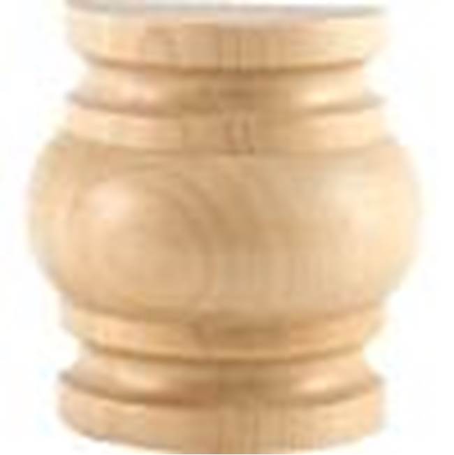Hardware Resources - 2-3/4'' W x 1-3/8'' D x 3'' H Cherry Half Round Spool Splice - Unfinished