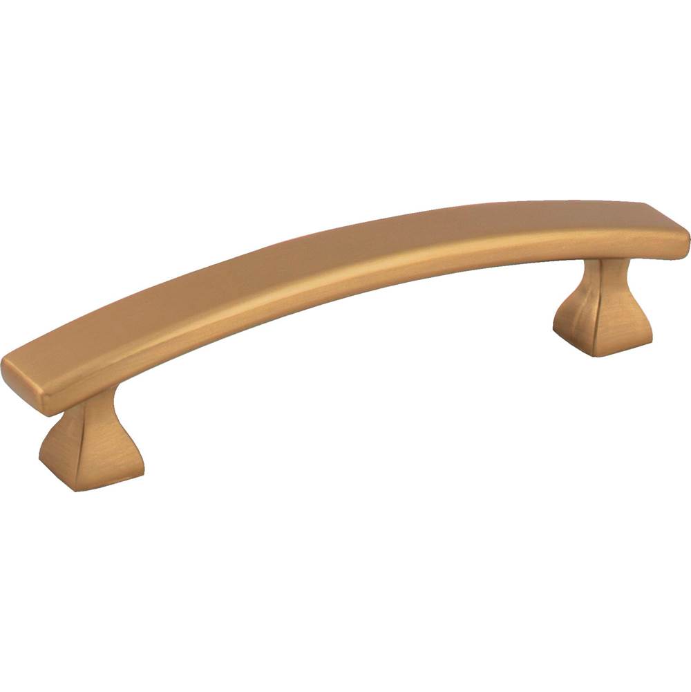 Hardware Resources - 96 mm Center-to-Center Satin Bronze Square Hadly Cabinet Pull - Satin Bronze