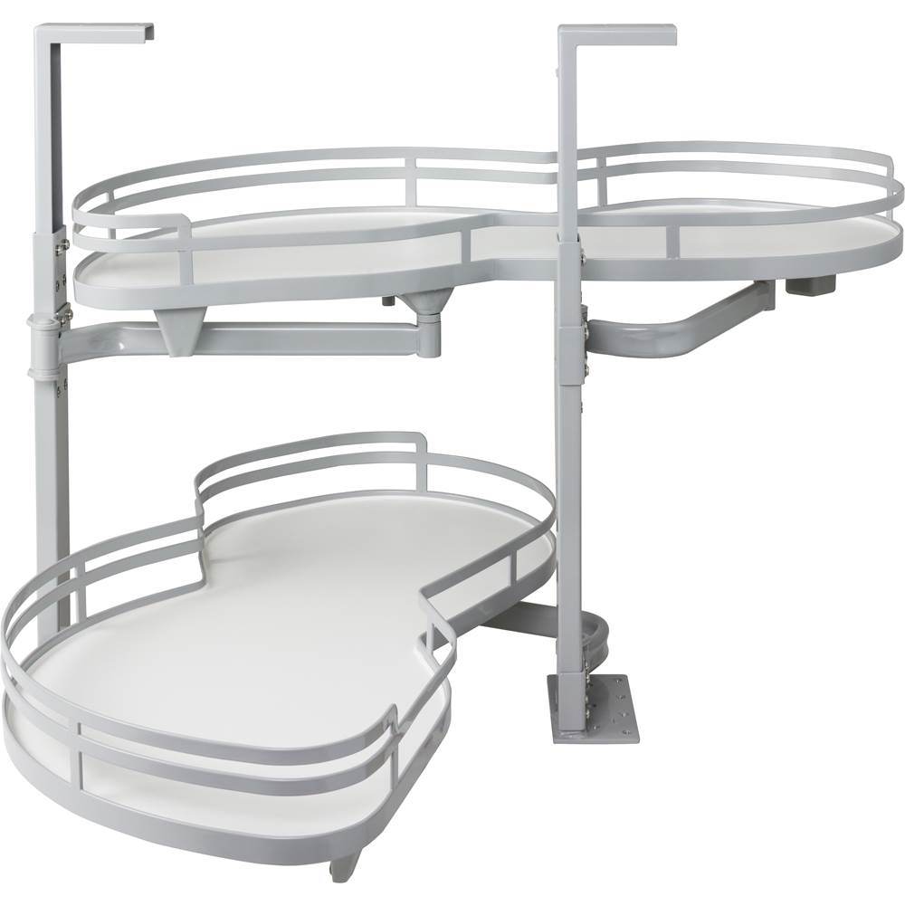 Hardware Resources - 18'' Grey and White Blind Corner Swingout for Openings on the Left of the Blind - Grey