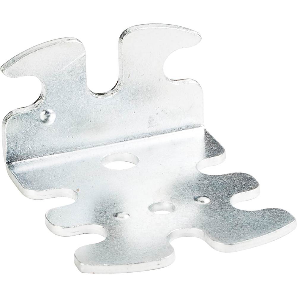 Hardware Resources - 42 mm x 47 mm x 23 mm Zinc Plated Euro Bracket with 32 mm Hole Spacing - Zinc