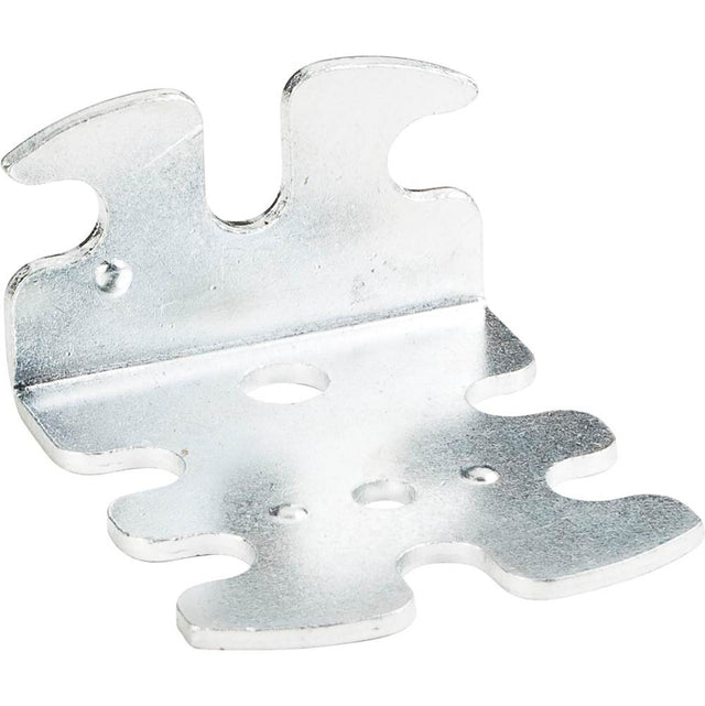 Hardware Resources - 42 mm x 47 mm x 23 mm Zinc Plated Euro Bracket with 32 mm Hole Spacing - Zinc