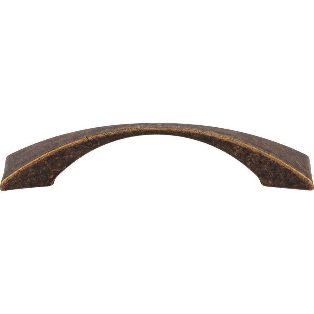 96 mm Center-to-Center Distressed Antique Brass Square Glendale Cabinet Pull