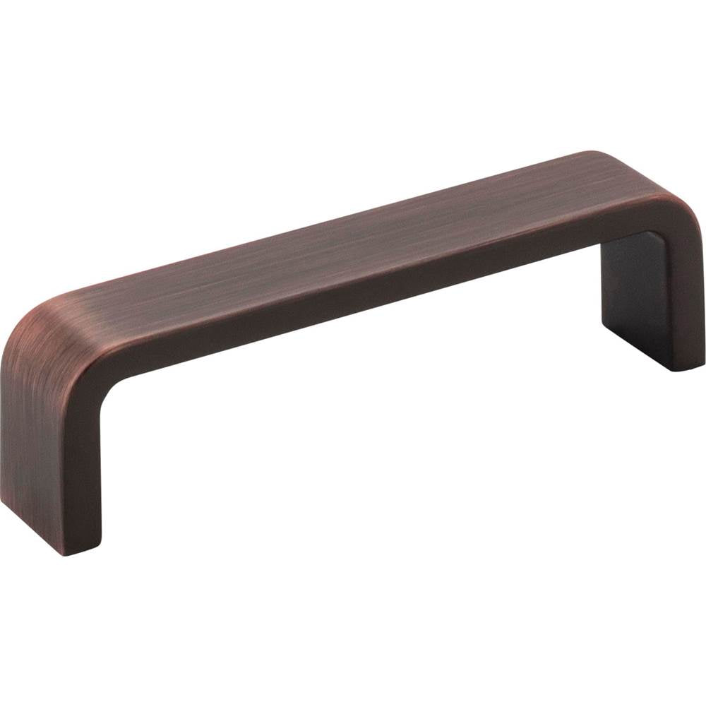 Hardware Resources - 96 mm Center-to-Center Brushed Oil Rubbed Bronze Square Asher Cabinet Pull - Brushed Oil Rubbed Bronze