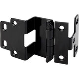 Hardware Resources - Institutional 5-Knuckle Non-Mortise Cabinet Hinge - Black Powder Coat - Black