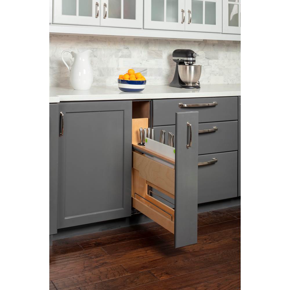 ''No Wiggle'' 5'' Magnetic Knife Organizer Soft-close Pullout