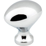 Hardware Resources - 1-1/8'' Overall Length Polished Chrome Oval Merryville Cabinet Knob - Polished Chrome