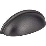 Hardware Resources - 3'' Center-to-Center Gun Metal Florence Cabinet Cup Pull - Gun Metal