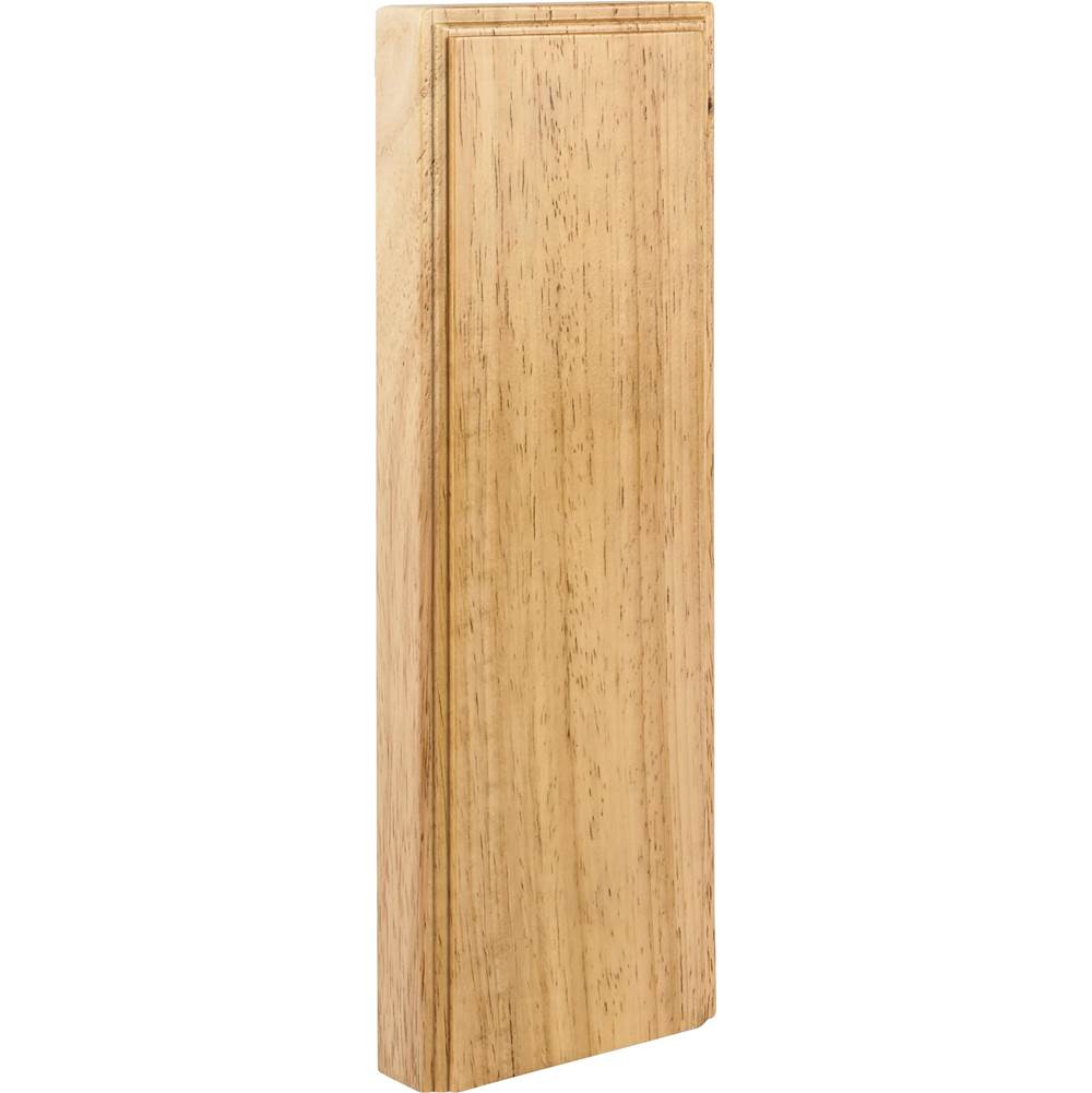 Hardware Resources - 3-1/2'' W x 7/8'' D x 10'' H Rubberwood Plinth Block - Unfinished