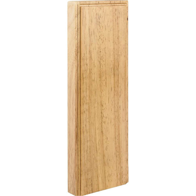 Hardware Resources - 3-1/2'' W x 7/8'' D x 10'' H Rubberwood Plinth Block - Unfinished
