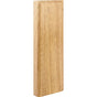 Hardware Resources - 3-1/2'' W x 7/8'' D x 10'' H Rubberwood Plinth Block - Unfinished