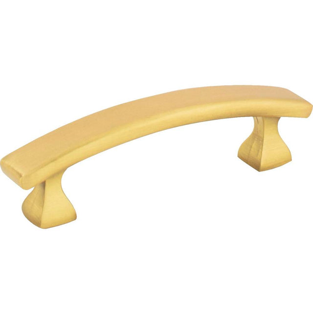 Hardware Resources - 3'' Center-to-Center Brushed Gold Square Hadly Cabinet Pull - Brushed Gold