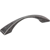 Hardware Resources - 96 mm Center-to-Center Distressed Antique Silver Square Glendale Cabinet Pull - Distressed Antique Silver