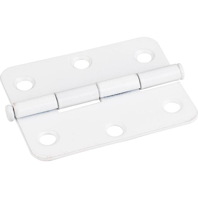 Hardware Resources - Bright White 2-1/2'' x 2'' Radius Butt Hinge - Bright White