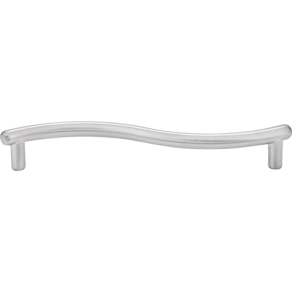 128 mm Center-to-Center Brushed Brass Wavy Capri Cabinet Pull