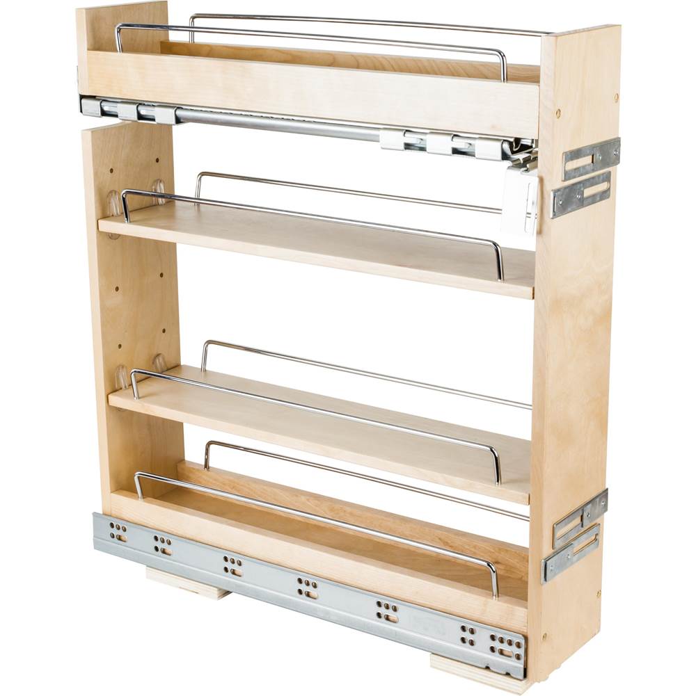 Hardware Resources - 5'' ''No Wiggle'' Base Cabinet Soft-close Pullout, Pre-Assembled - UV Coated