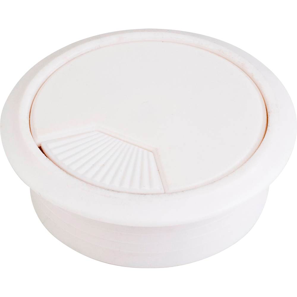 Hardware Resources - White 3 Piece Spring Grommet for 60 mm Diameter Hole - White