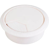 Hardware Resources - White 3 Piece Spring Grommet for 60 mm Diameter Hole - White