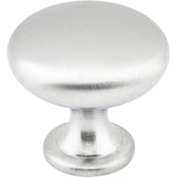 Hardware Resources - 1-3/16'' Diameter Brushed Chrome Madison Cabinet Mushroom Knob - Brushed Chrome