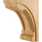 Hardware Resources - 5'' W x 7'' D x 10'' H Hard Maple Scooped Corbel - Unfinished