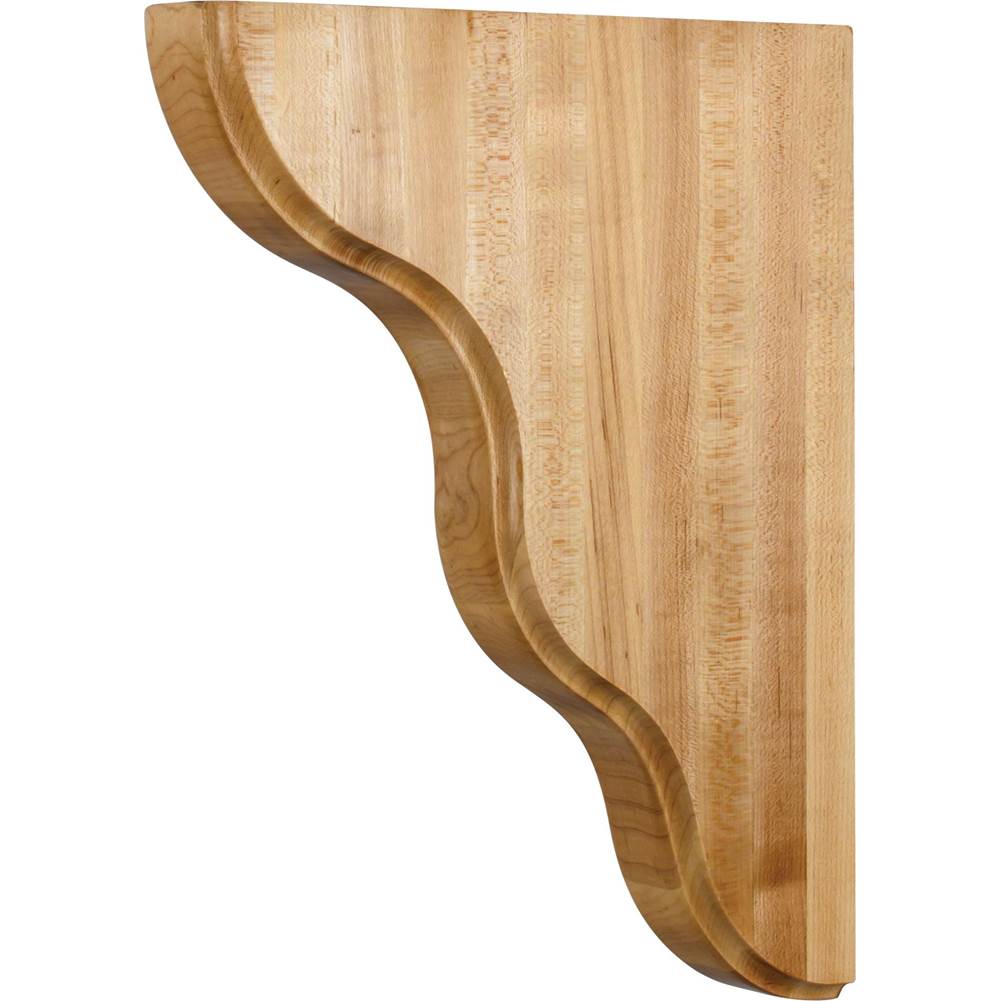 Hardware Resources - 1-3/4'' W x 10-1/2'' D x 13-1/8'' H Cherry Smooth Contour Corbel - Unfinished