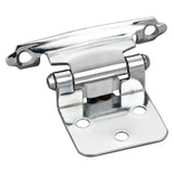 Hardware Resources - Traditional 1/2'' Overlay Hinge with Screws - Polished Chrome - Polished Chrome