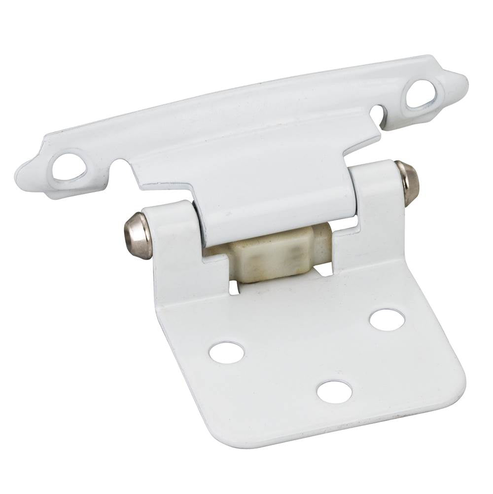 Hardware Resources - Traditional 1/2'' Overlay Hinge with Screws - White - White